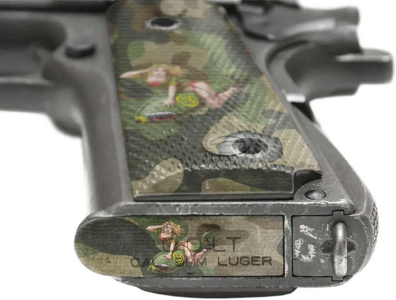 Alt view image 3 of 5 - GunSkins Pistol Accent Skin for 1911 Airsoft (GS Bombshell Blonde)