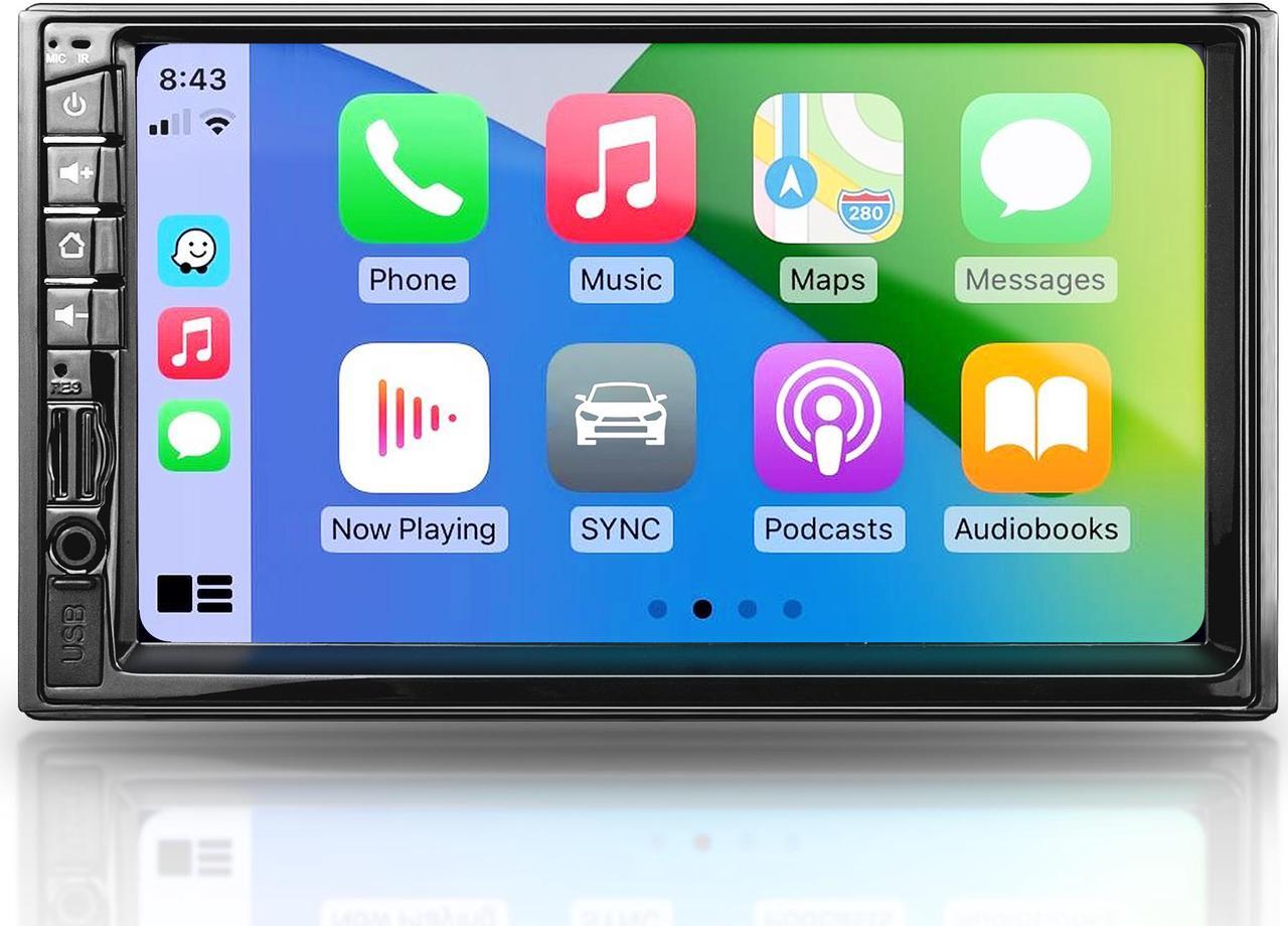 Main image of Apple Carplay Stereo Car Stereo - Corehan Double Din Car Radio Android Auto Stereo 7 Inch Touch Screen with Bluetooth