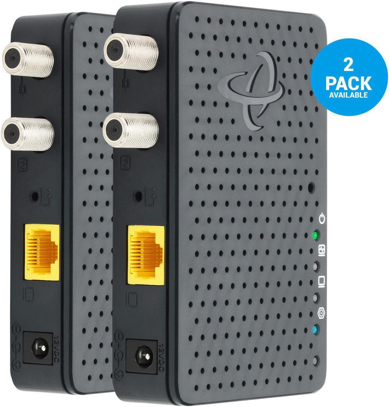 Main image of Hitron Bonded MoCA 2.5 Network Adapter for Ethernet Over Coax (2-Pack) | 1 Gbps Ethernet, 2.5 Gbps Over existing Coax Cables | Ideal Backbone for Home Mesh WiFi, Streaming, and Gaming | HT-EM4