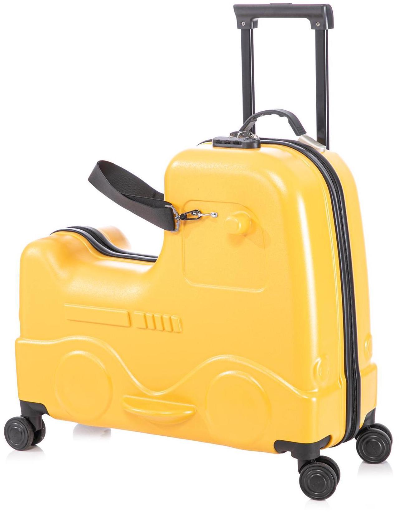 Main image of Apelila 22 inch Ride on Suitcase for Kids Travel Trolley Luggage with Spinner Wheels for Child with Combination Lock/Safety Belt/Telescoping Handle