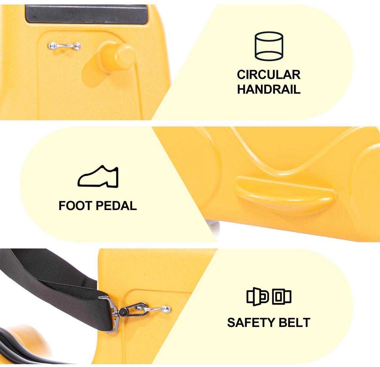 Alt view image 6 of 7 - Apelila 22 inch Ride on Suitcase for Kids Travel Trolley Luggage with Spinner Wheels for Child with Combination Lock/Safety Belt/Telescoping Handle