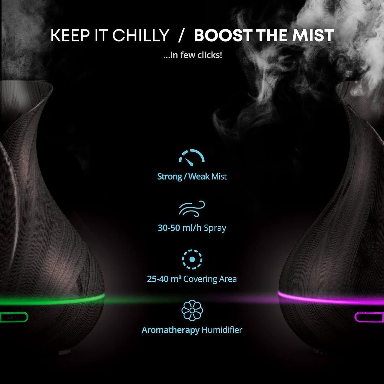 Alt view image 5 of 6 - Smart WiFi Wireless Essential Oil Aromatherapy 400ml Ultrasonic Diffuser & Humidifier with Alexa & Google Home Phone App & Voice Control - Create Schedules - LED & Timer Settings