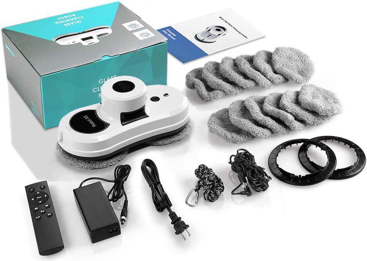 Alt view image 2 of 6 - Window Cleaner Robot, VAIIEYO X5 Window Vacuum Cleaner Smart Glass Cleaning Robotic with APP & Remote, Intelligent Automatic Cleaner Robot for Outdoor/Indoor Windows Table Tile Ceiling