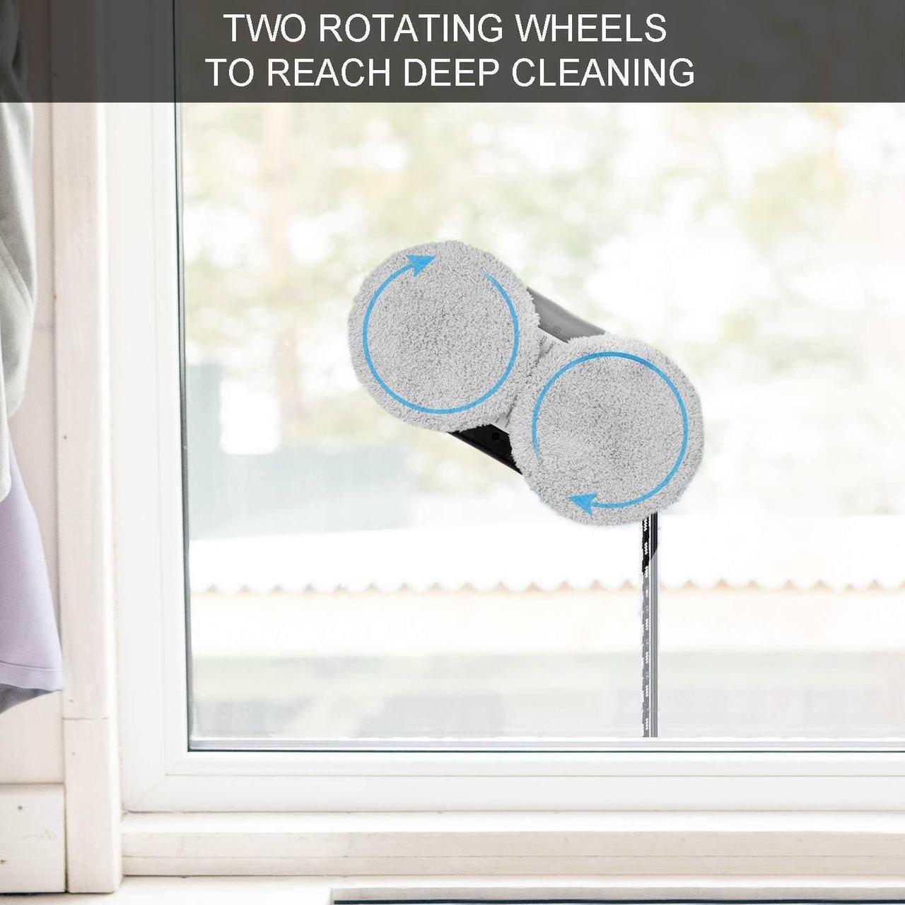 Alt view image 3 of 6 - Window Cleaner Robot, VAIIEYO X5 Window Vacuum Cleaner Smart Glass Cleaning Robotic with APP & Remote, Intelligent Automatic Cleaner Robot for Outdoor/Indoor Windows Table Tile Ceiling