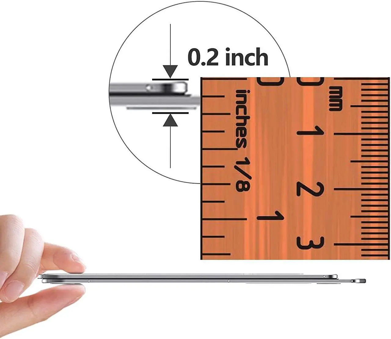 Alt view image 3 of 6 - Cell Phone Stand,Bimawen Foldable Aluminum Alloy Ultra Slim Cell Phone Holder for Desk,or Device from 3" to 13" (Grey)