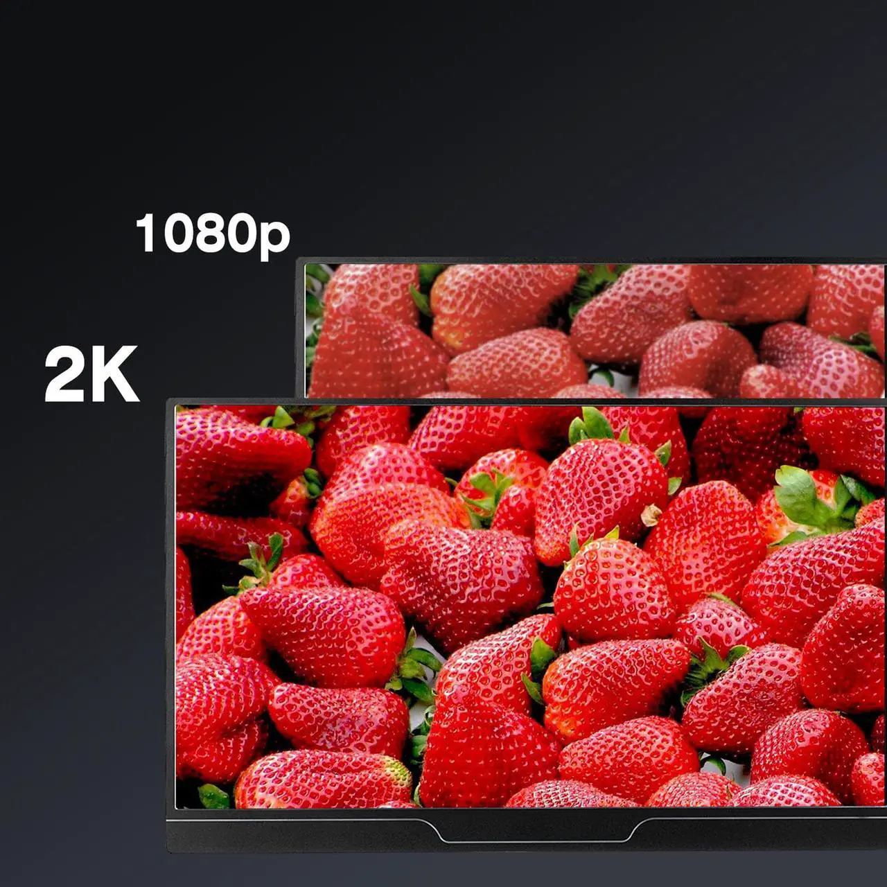 Alt view image 2 of 6 - 17.3 inch 2K Portable Monitor Ultra - Dual USB Type-C Monitor,Mini HDMI,PS4/Switch/PC/Mac/Full Feature Type c Phone Compatible,FHD/HDR/2560 x1440,Built-in Speaker,IPS LCD Panel WQHD 16:9