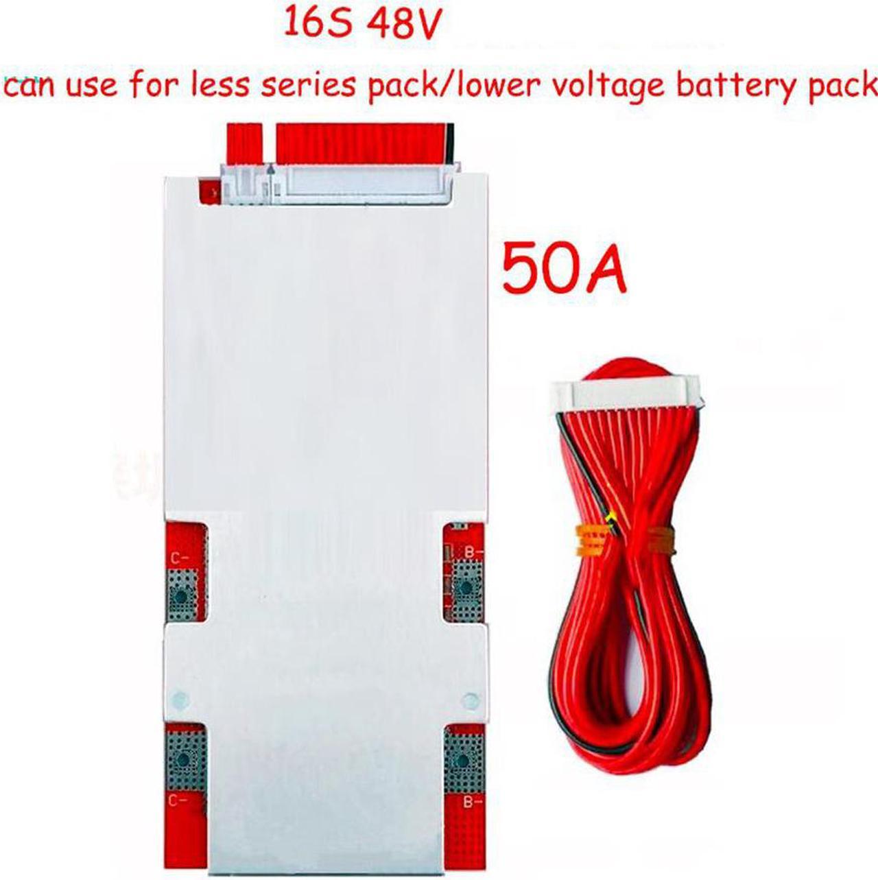 16S 48V Lifepo4 Lithium Battery Protection Board Pack Cell 120A E-Bike  Port PCB