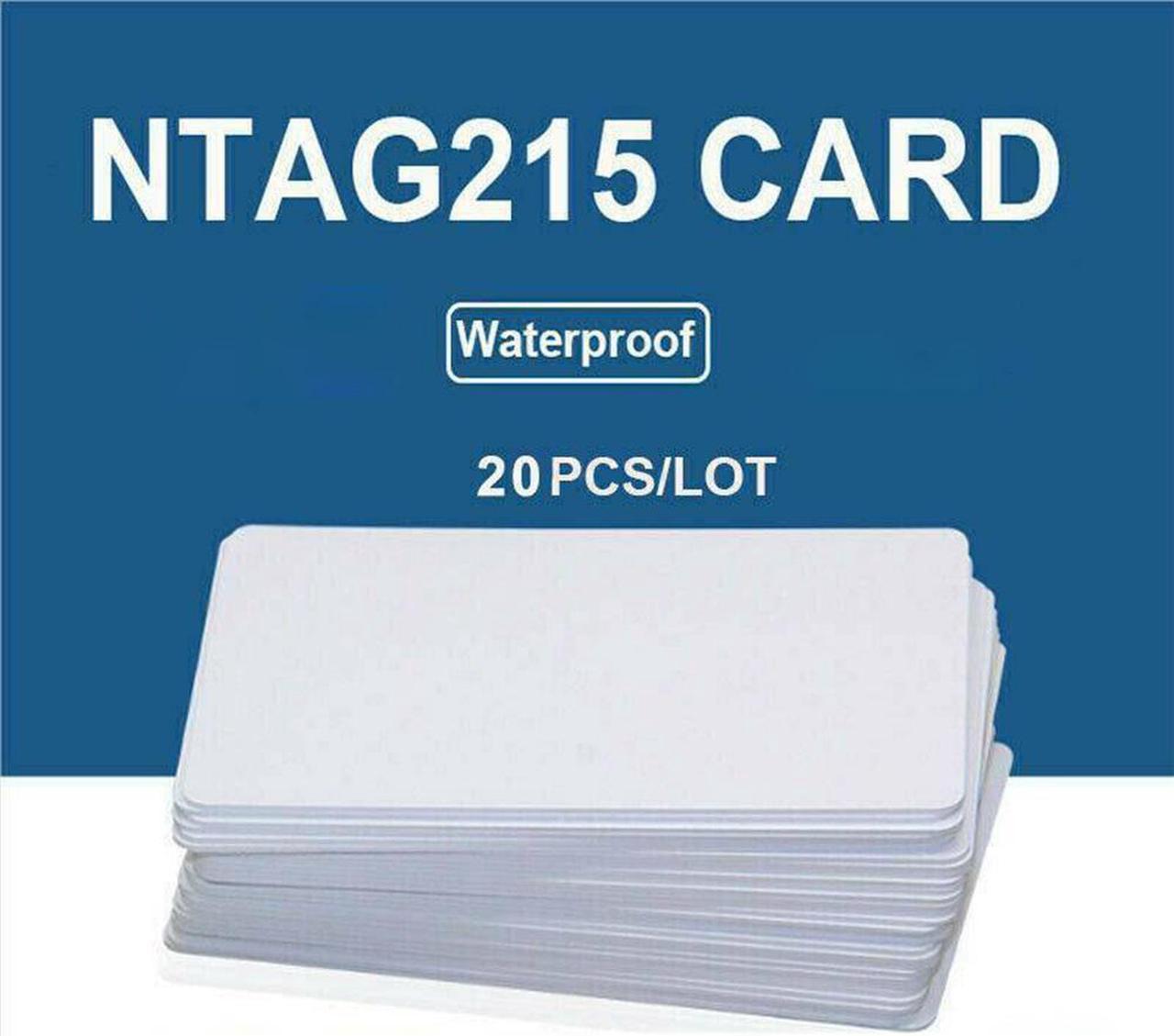 20Pcs White NTAG215 Blank NFC Cards Tags NTAG 215 For TagMo Amiibo