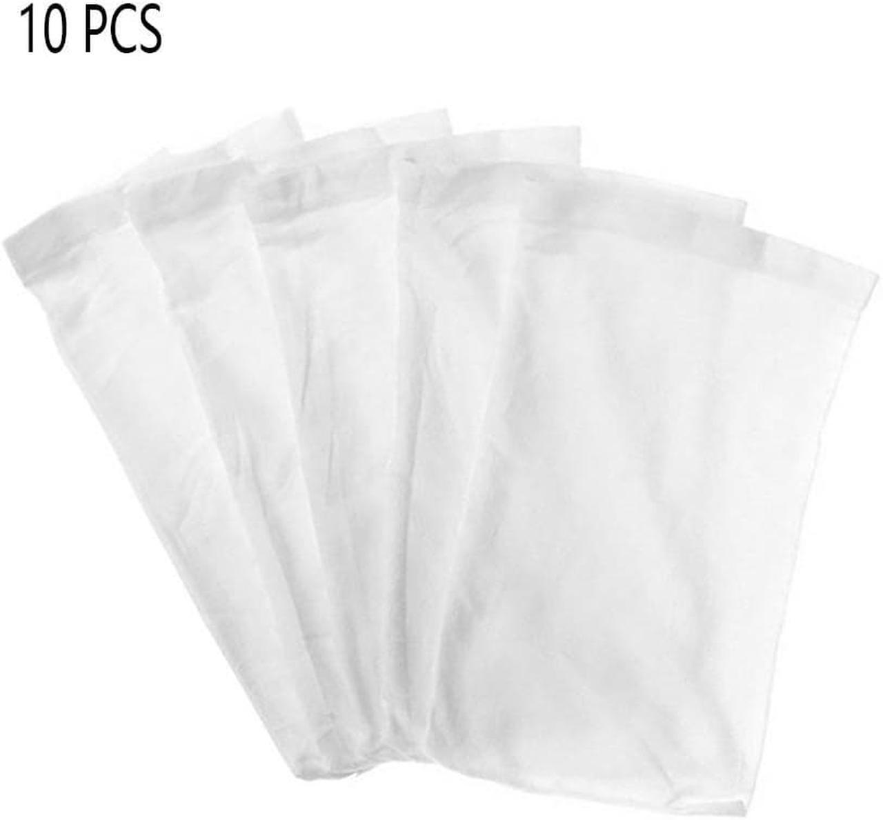 10pcs Pool Skimmer Replacement Savers Elastic Swimming Pool Filter Socks White