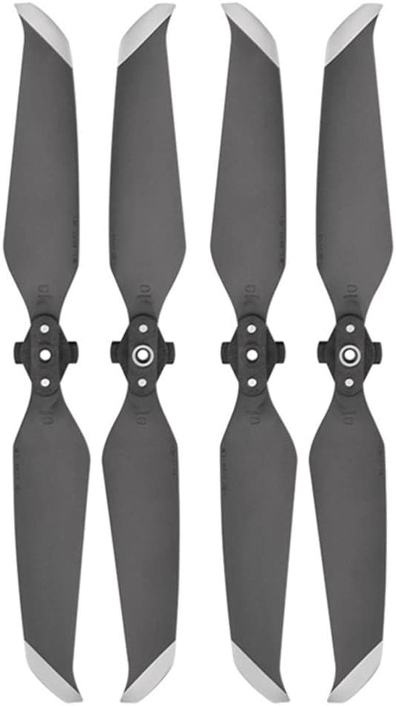 2Pairs Low-Noise Propellers Black Silver Edge For DJI Mavic Air 2 / DJI Air 2S