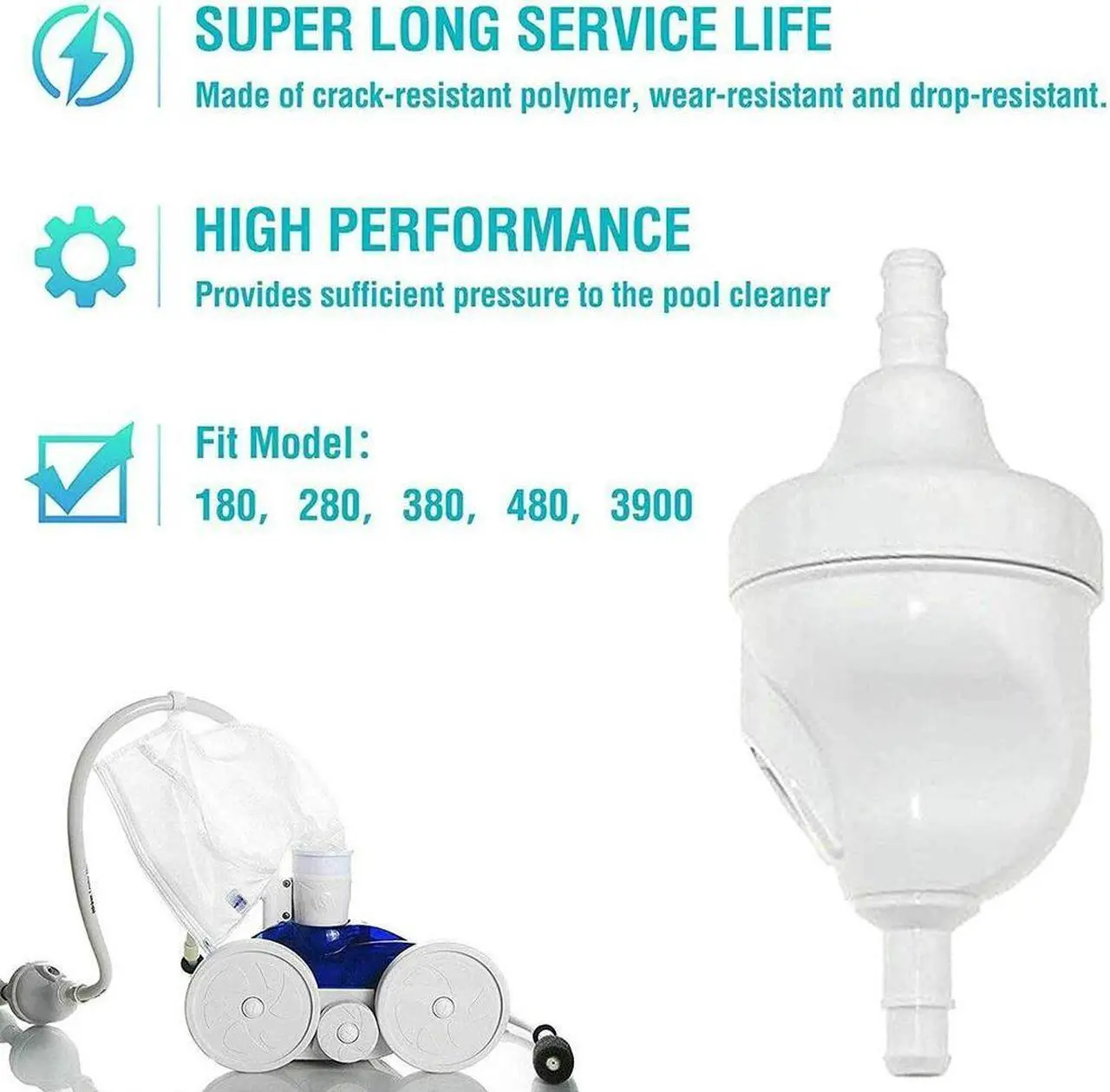 Alt view image 4 of 5 - Acaigel NEW Upgraded G52 Backup Valve Replace Kit For Polaris 180 280 380 Pool Cleaner