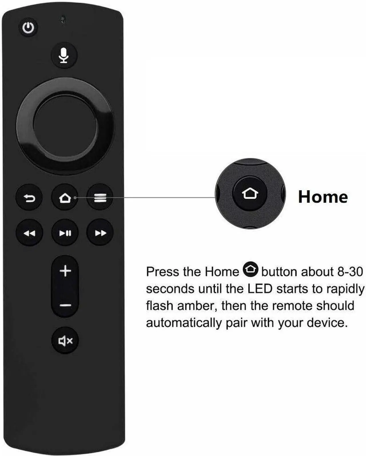 Alt view image 5 of 6 - Voice Remote Control For Amazon Fire TV Box Stick 4K 3rd Gen Remote Control