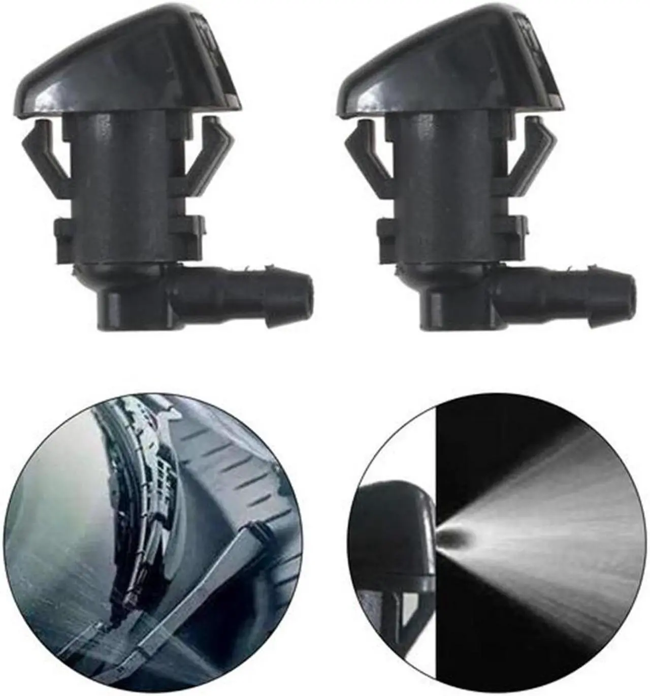 Alt view image 3 of 5 - Acaigel 2 Set Bc3Z-17603-A Windshield Wiper Water Washer Spray Nozzle For Ford