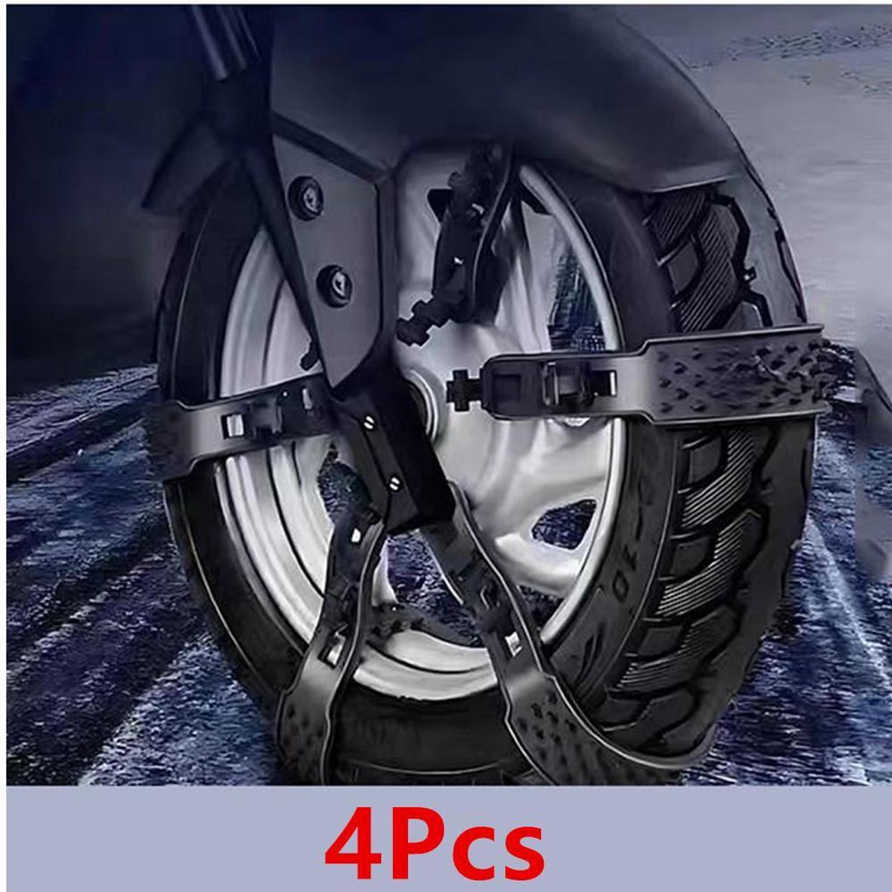 Main image of Acaigel 4Pcs Anti-Skid Snow Chain Motorcycles Bicycles Wheels Tire Non-Slip Snow Chains