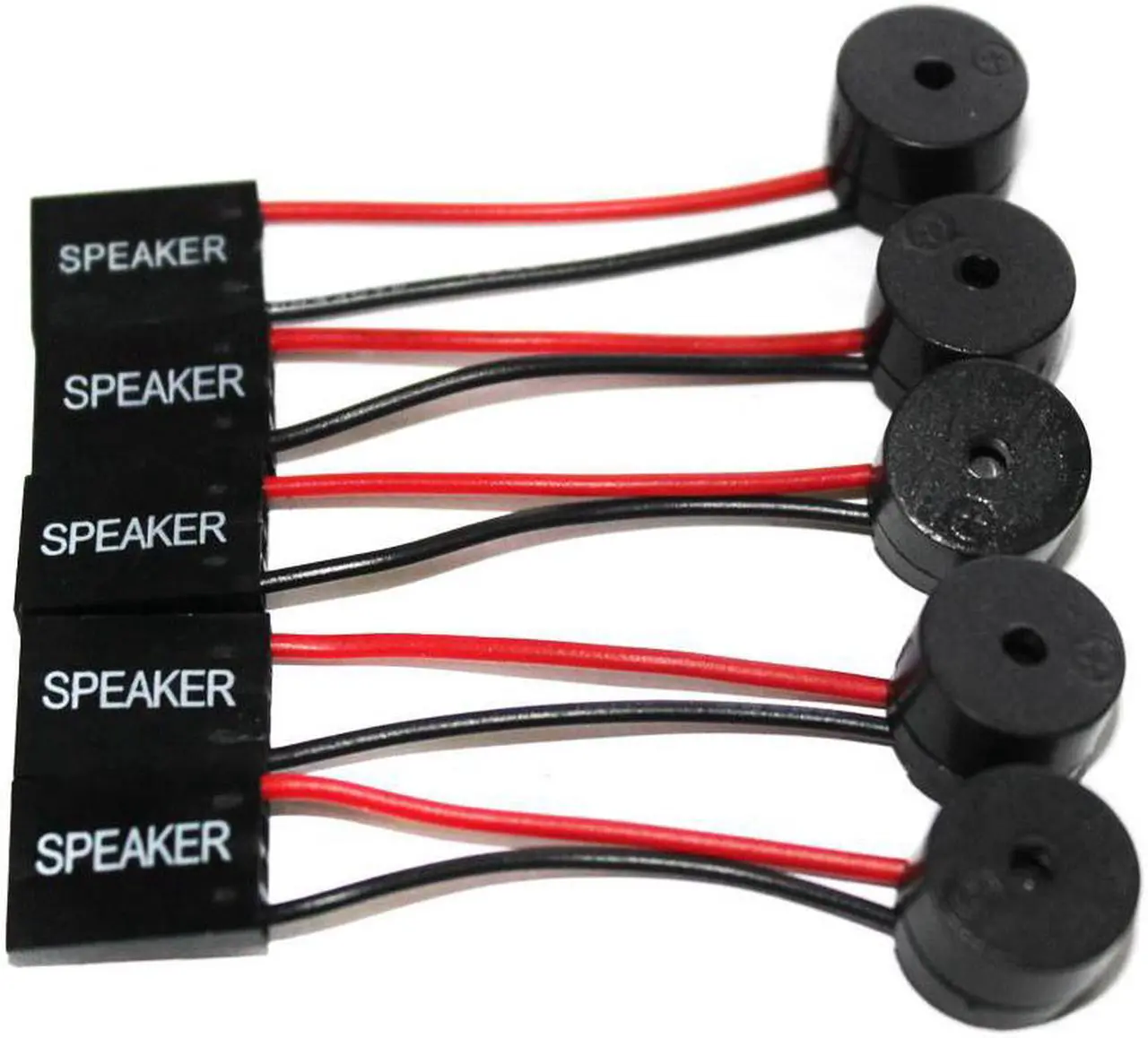 Main image of 5 Pcs Speaker Cables Mini Plug Speaker For PC Interanal Computer Motherboard Speaker Mini Onboard Case Buzzer Board Beep Alarm Speaker Kit