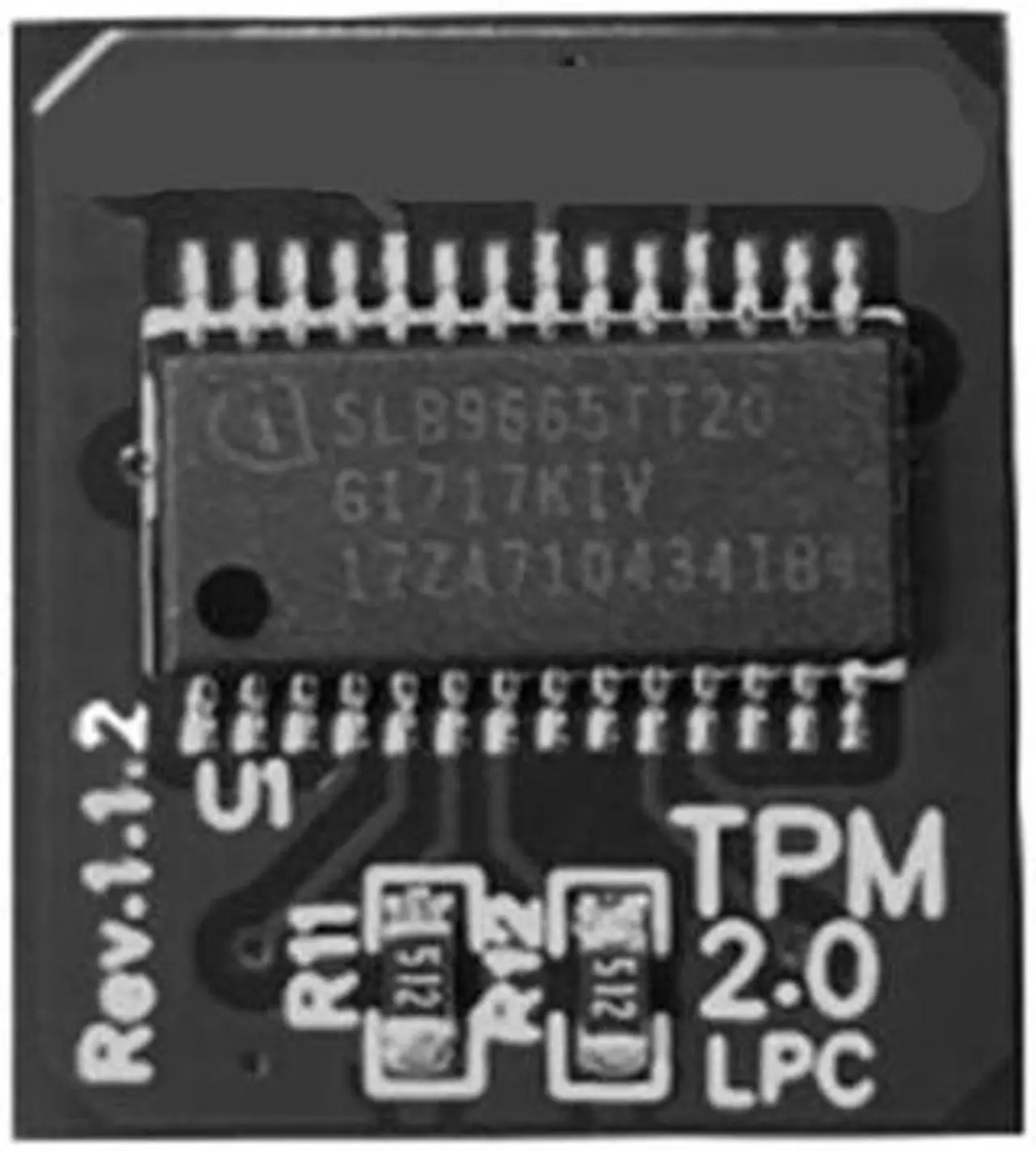 Alt view image 2 of 5 - TPM 2.0 Module Supports Version 2.0 WIN11 System Upgrade 12PIN LPC for Gigabyte