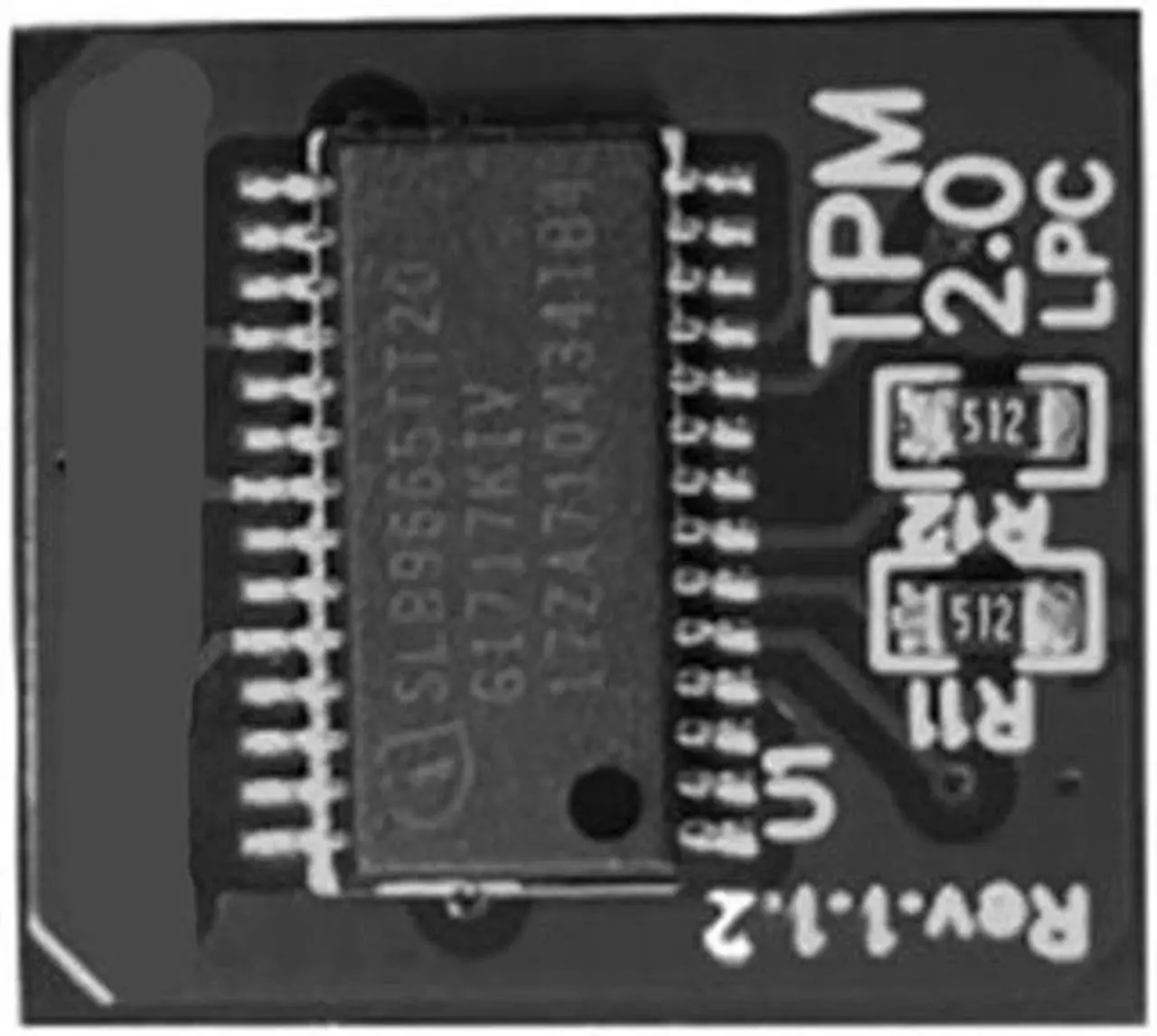 Alt view image 5 of 5 - TPM 2.0 Module Supports Version 2.0 WIN11 System Upgrade 12PIN LPC for Gigabyte