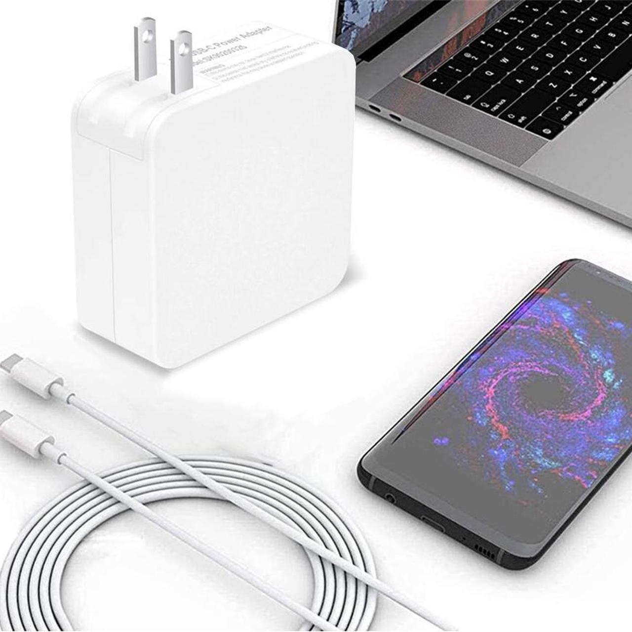 61W PD Charger Fast Quick Charging Power Adapter with 2M USB C to USB Type C Cable