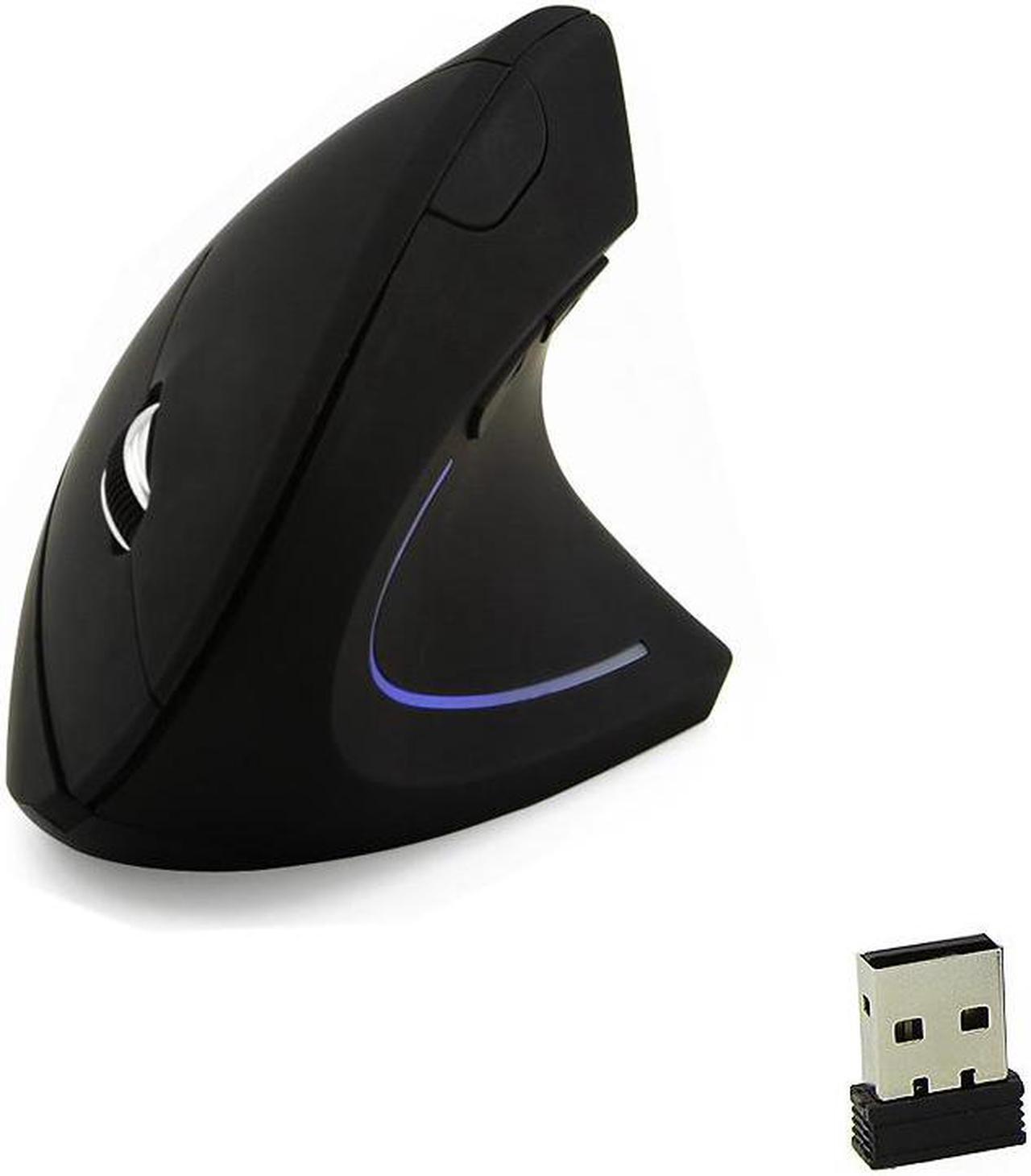 Wireless Mouse Optical Vertical Mice 6 Keys USB Wireless 2.4GHz