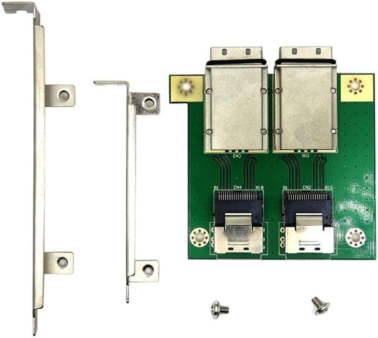 1× Built-in Dual Mini SAS26P PCI Adapter Board Server Array Card SFF8087-8088