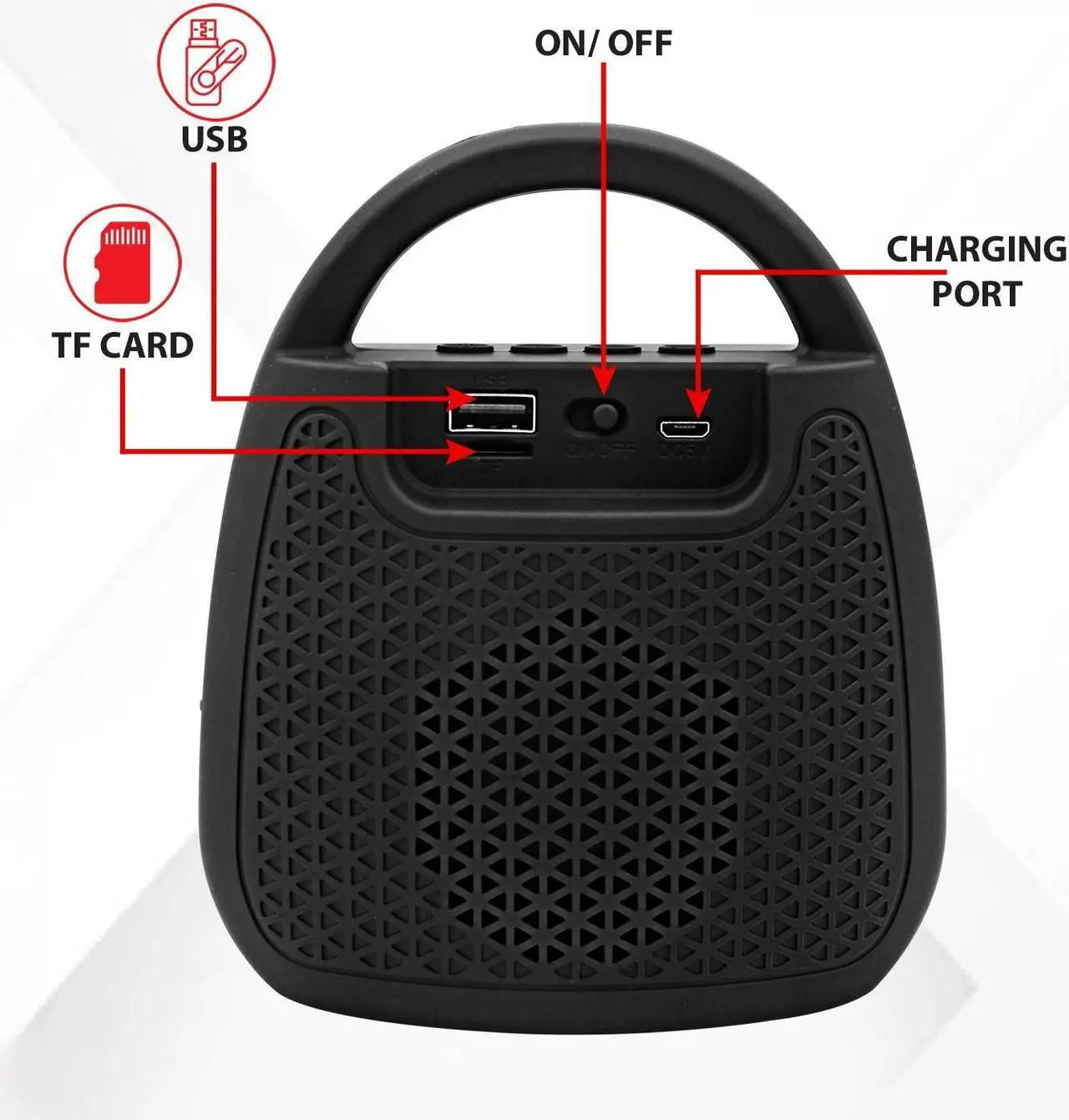 Alt view image 4 of 6 - Glorine Bluetooth Speaker Wireless Outdoor Portable Waterproof Loud Small Blue Tooth USB Bocinas For Patio Pool Party Beach Home Travel