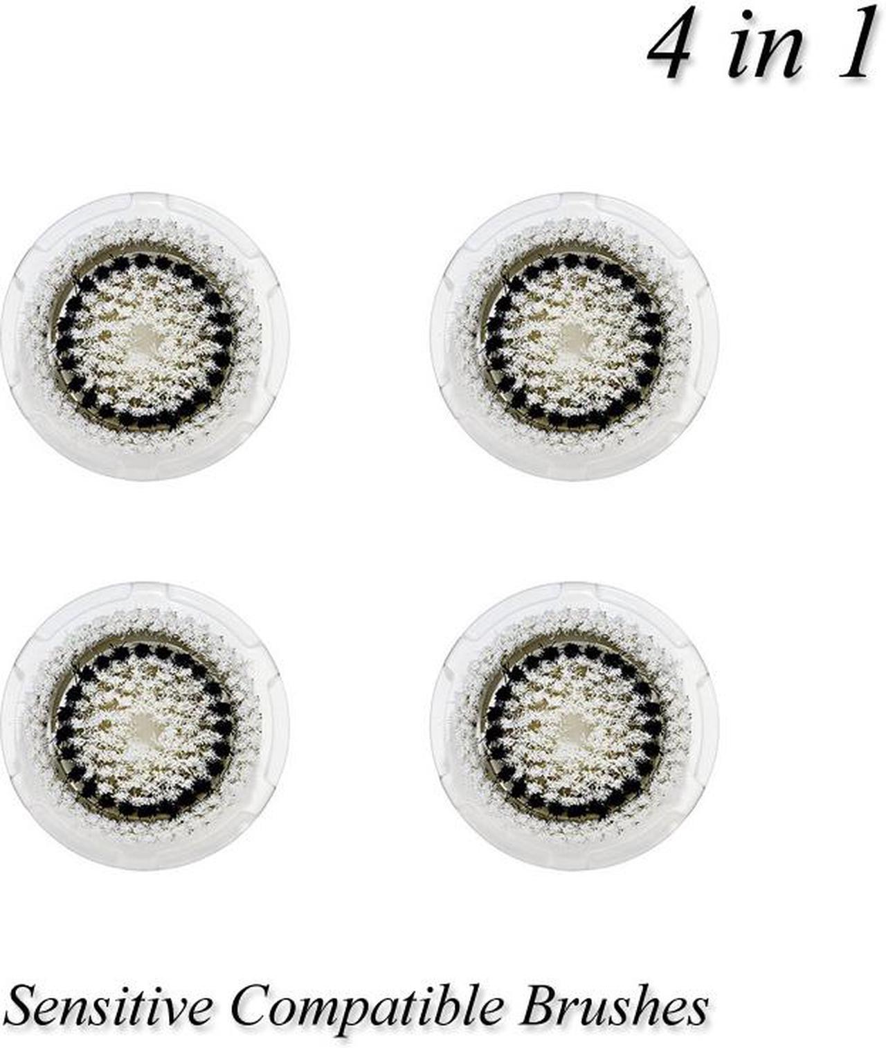 Facial Clarisonic Compatible Brushes - 4 Heads for Sensitive Skin