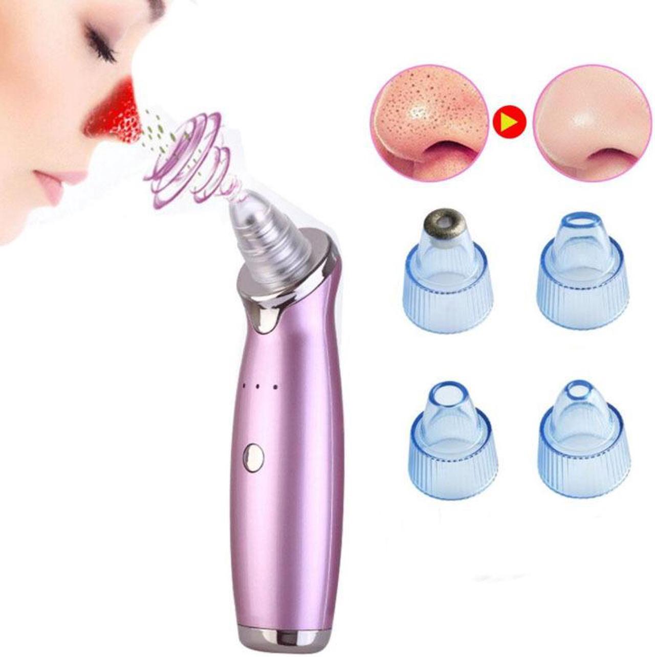 Electric Blackhead Suction Acne Extractor - Rose Red