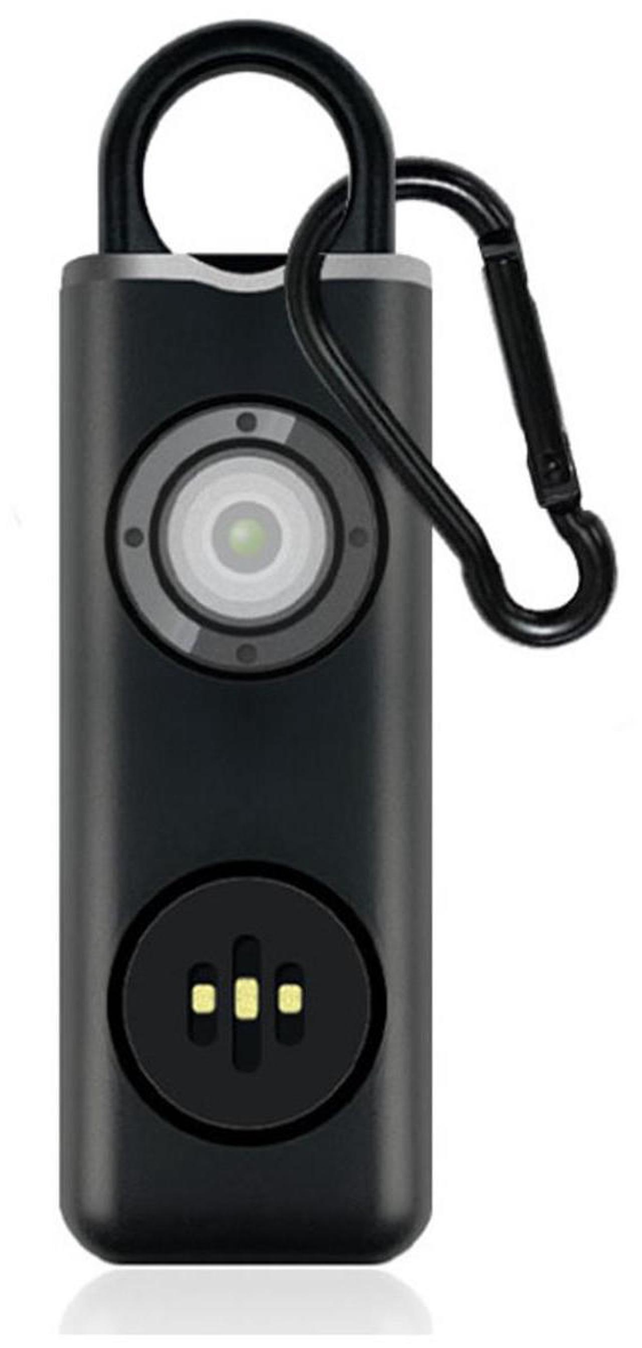 Alt view image 3 of 4 - Personal Safety Alarm Rechargeable with Flashlight - 8pack - Black