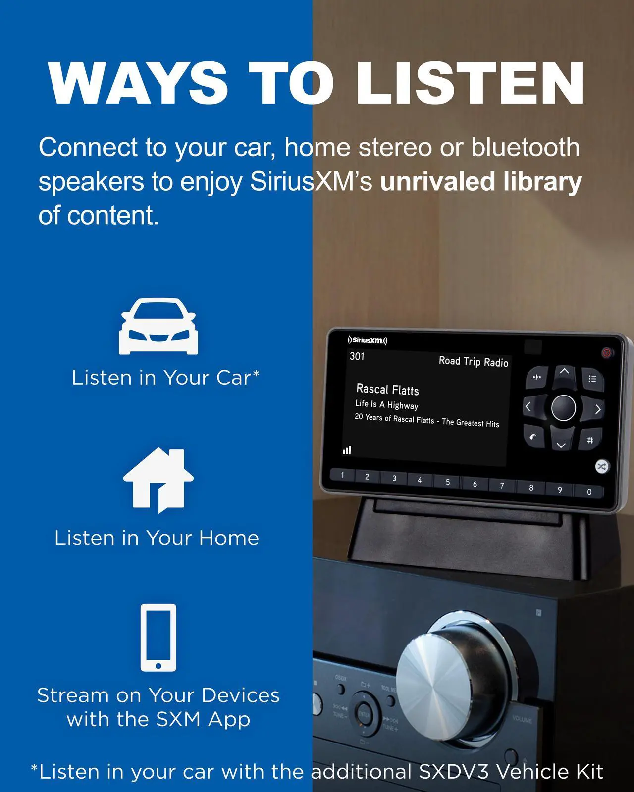Alt view image 7 of 11 - Siriusxm SXEZR1H1 Onyx EZR with Home Kit