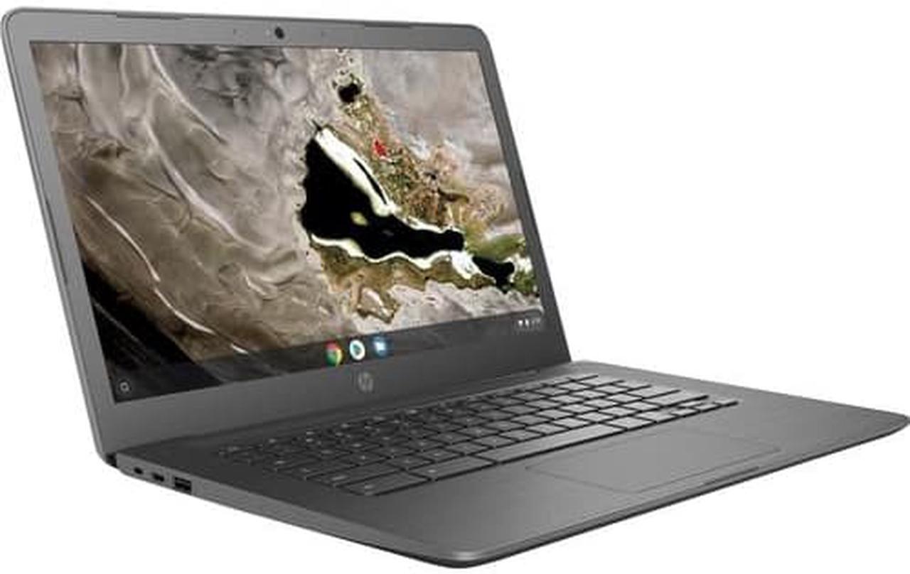 Alt view image 2 of 3 - HP Chromebook 14A G5 14" 4GB 32GB eMMC AMD A4-9120C 1.6GHz ChromeOS, Gray