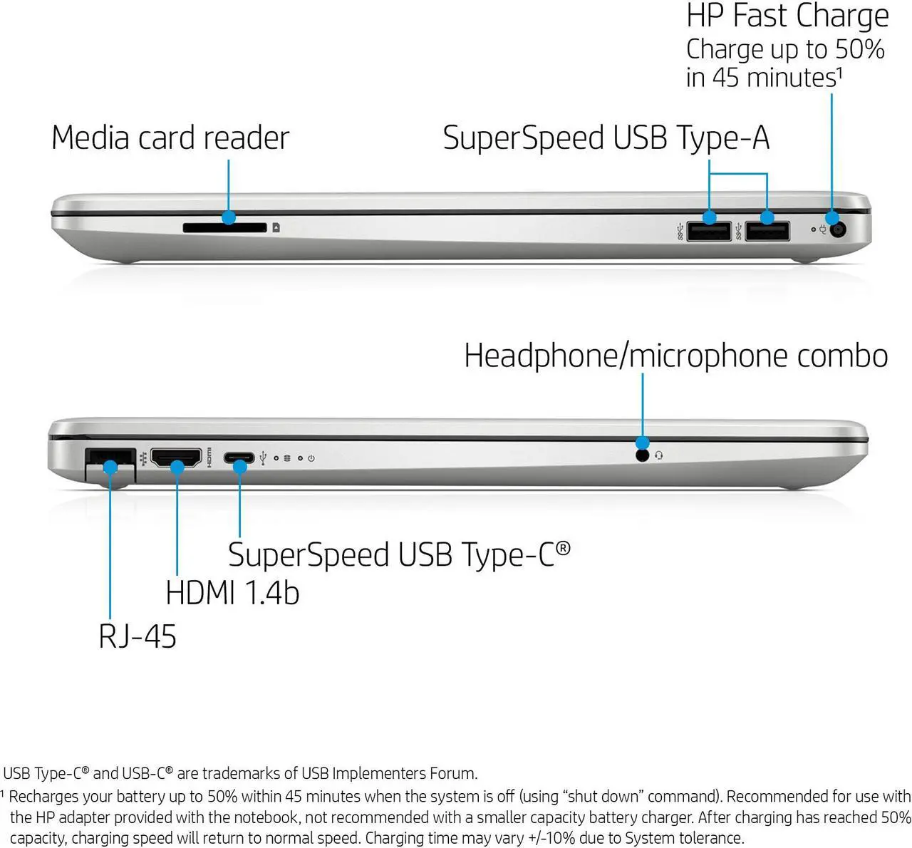 Alt view image 5 of 6 - HP 15.6" diagonal Full HD 1920 x 1080 Intel core i5-1137G7 8GB RAM 512GB SSD Windows 10 Home Silver