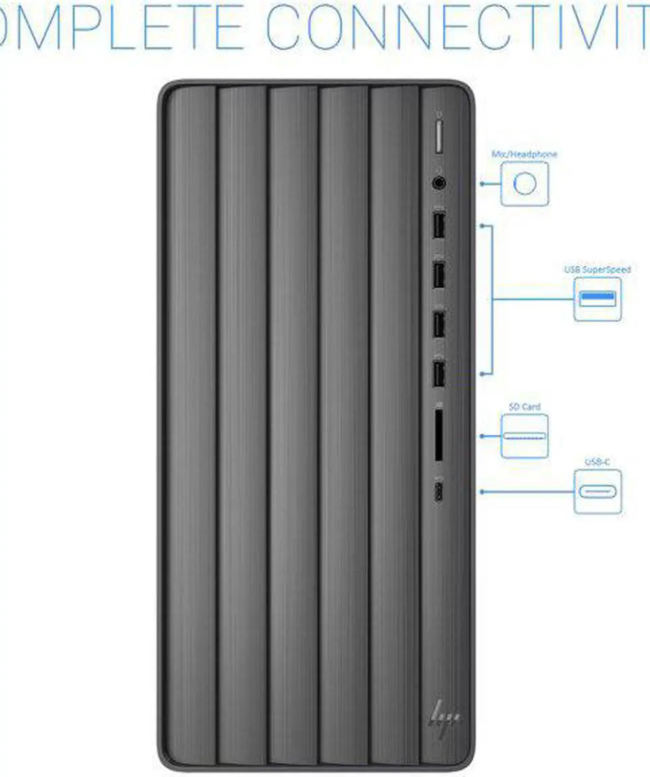 Alt view image 2 of 5 - HP ENVY TE01 Gaming Desktop, Intel Core i7-11700, NVIDIA GeForce RTX 3060, 16GB RAM, 256GB NVMe PCIe SSD + 1TB HDD, Windows 10 Home