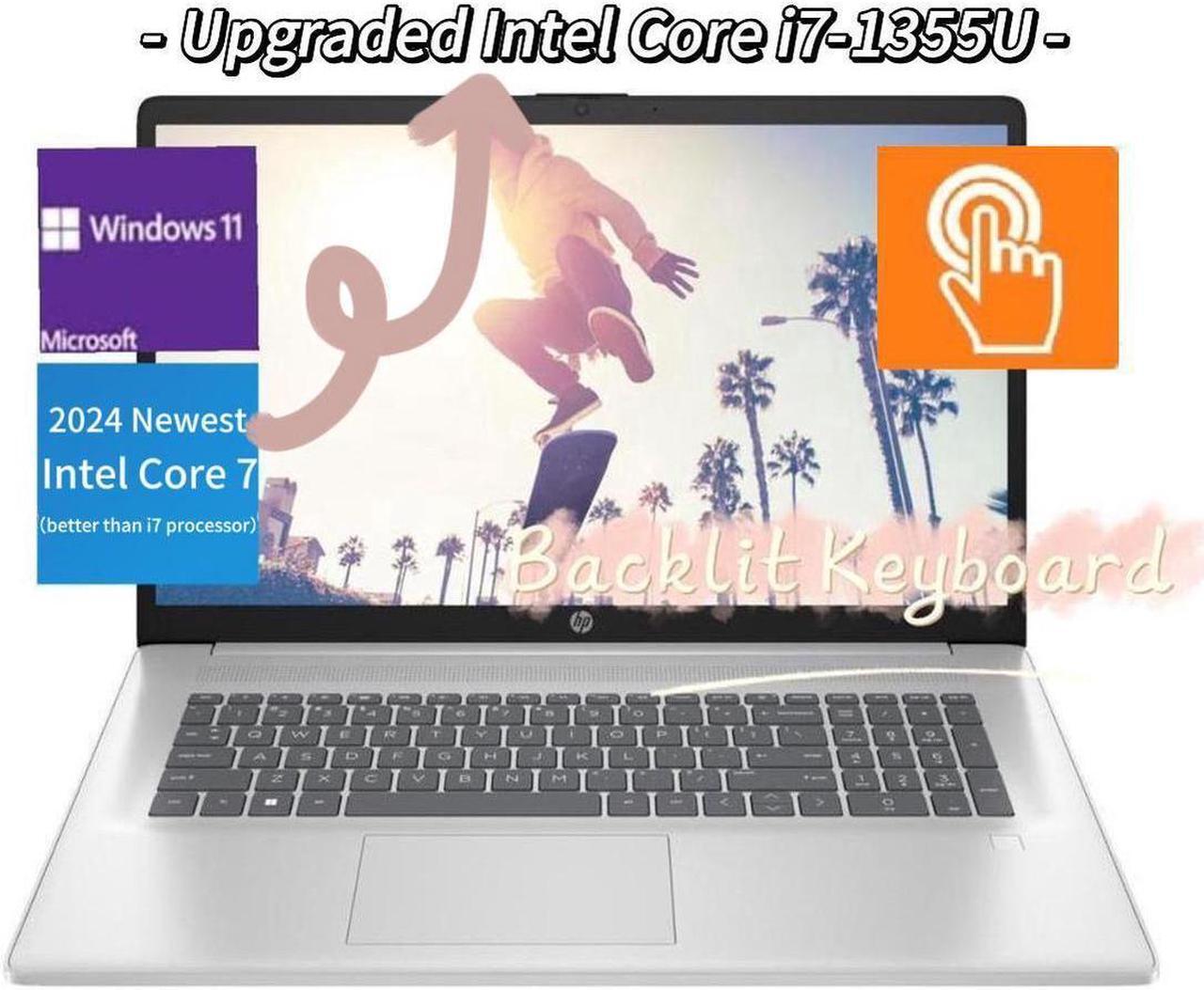 Main image of HP 2024 Newest i7 17.3 Touch Laptop,Intel Core 7 150U(>i7 processor),Wi-Fi 6 and Bluetooth 5.3,32 GB RAM,1 TB SSD,Windows 11 Pro,Silver
