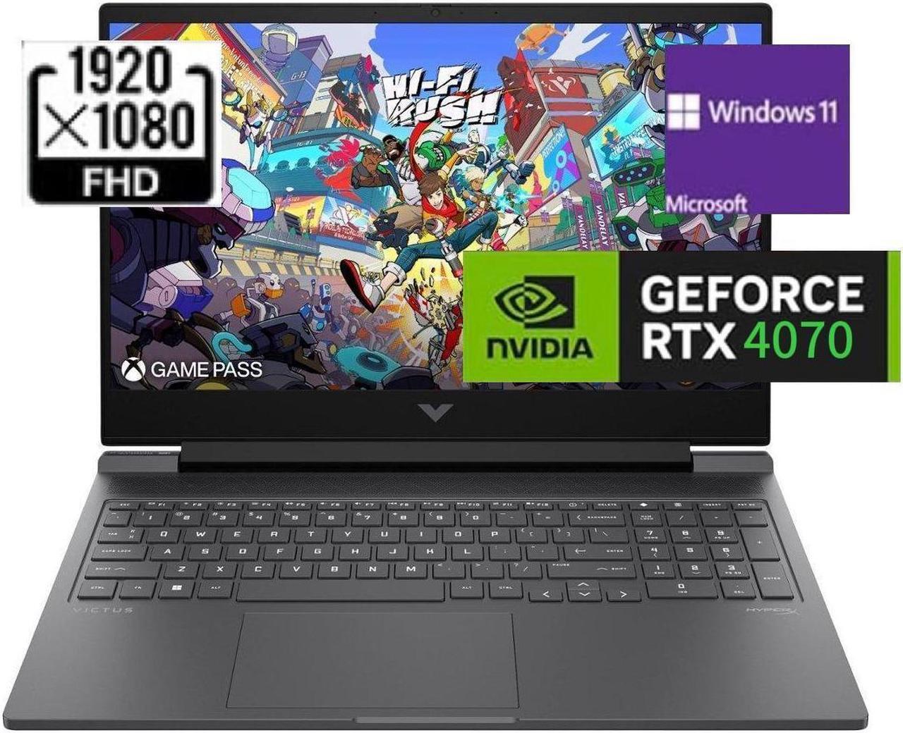 Main image of HP Victus 16.1 FHD Gaming RTX 4070 Graphics Laptop,AMD Ryzen 7 8845HS(Beats i9-13900HX),16 GB DDR5 RAM,1 TB SSD,Windows 11 Pro,Black