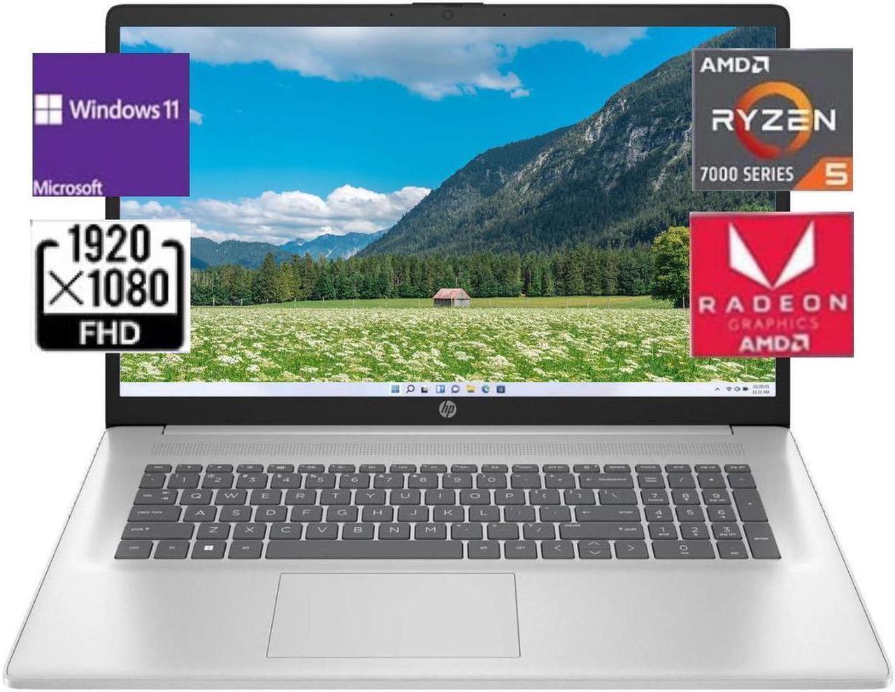 Main image of HP 17.3 FHD Ryzen 5 7430U Laptop,16 GB RAM,1 TB PCIe SSD,Windows 11 Pro