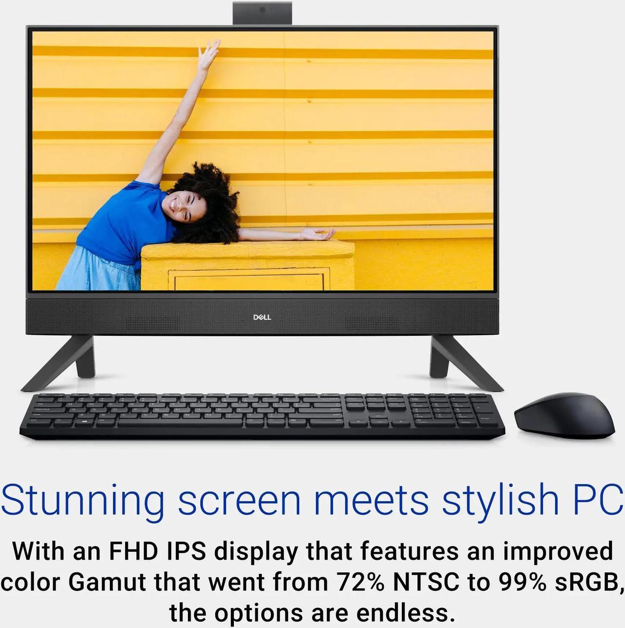Alt view image 2 of 6 - Dell Inspiron All-In-One Desktop,24" FHD Touch,AMD Ryzen 5 7530U,32GB RAM,2 TB PCIe SSD,Windows 11 Pro