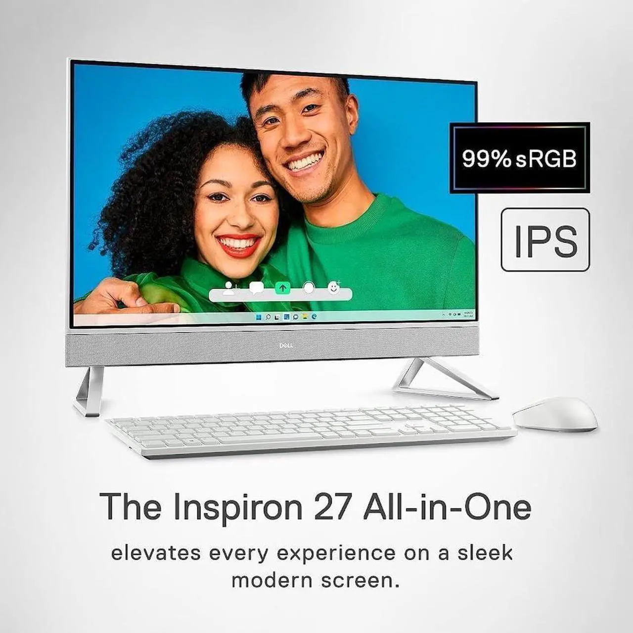 Alt view image 2 of 6 - Dell Inspiron All-In-One Desktop,27" FHD TouchScreen,Intel Core 7 150U,32GB RAM,1 TB PCIe SSD,Windows 11 Pro