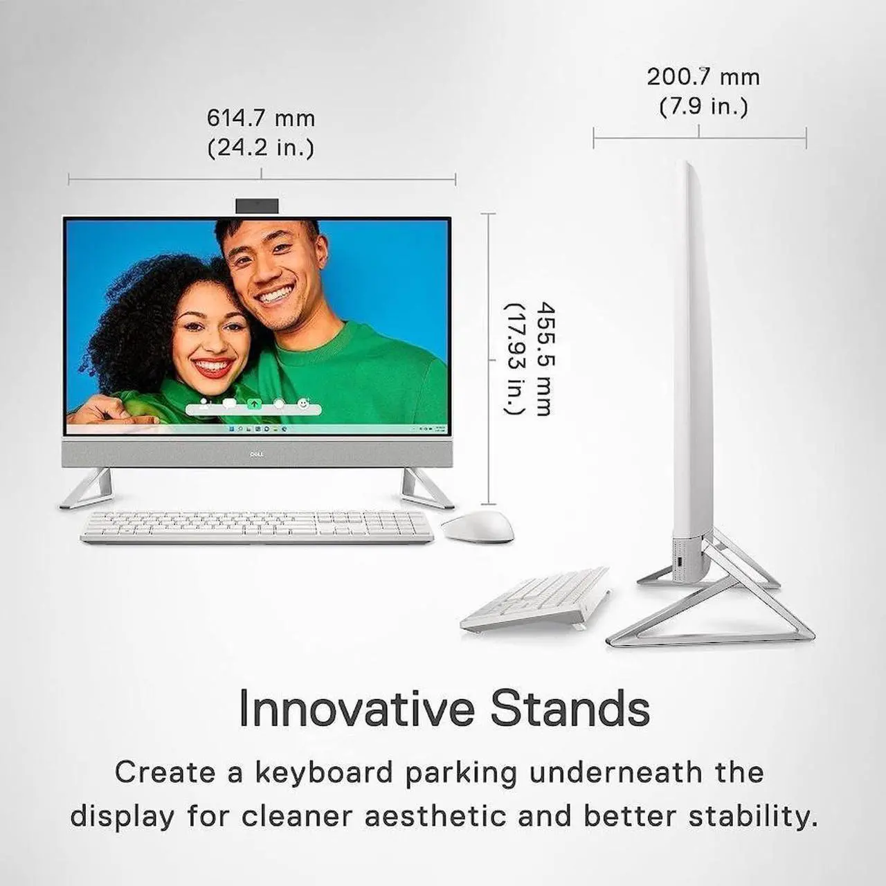 Alt view image 6 of 6 - Dell Inspiron All-In-One Desktop,27" FHD TouchScreen,Intel Core 7 150U,32GB RAM,1 TB PCIe SSD,Windows 11 Pro