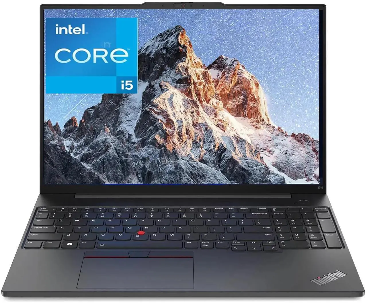 Main image of Lenovo ThinkPad E16 Gen 1 16" WUXGA Laptop,Intel Core i5-1335U,Backlit Keyboard and Fingerprint Reader,40 GB RAM,1 TB PCIe SSD,Win 11 Pro,Black