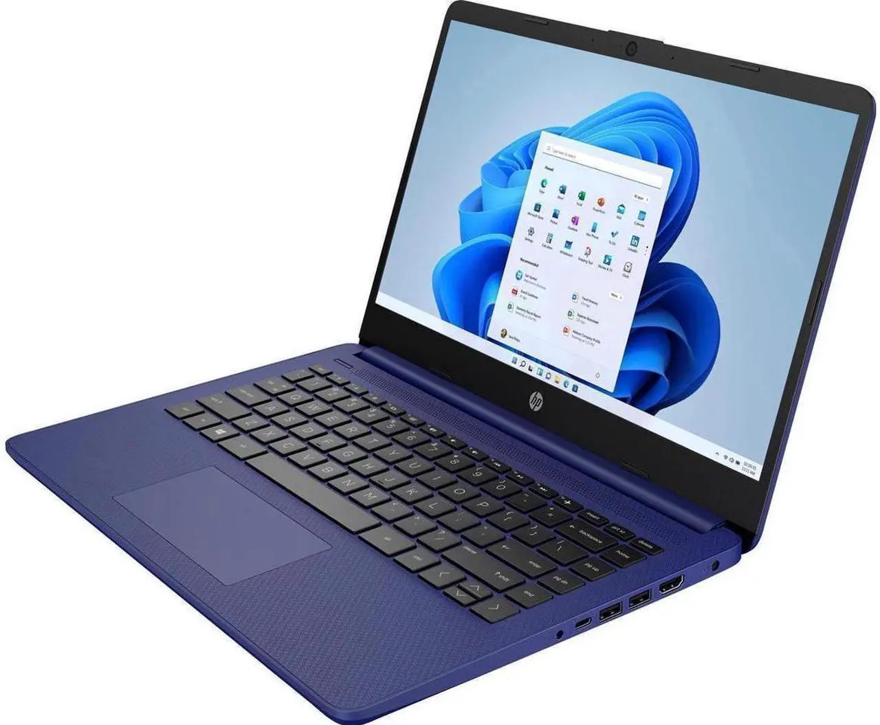 Alt view image 5 of 7 - HP 14 Series 14" Laptop - Intel Celeron N4020 - 8GB RAM - 64GB eMMC - Windows 11 in S mode - Indigo Blue