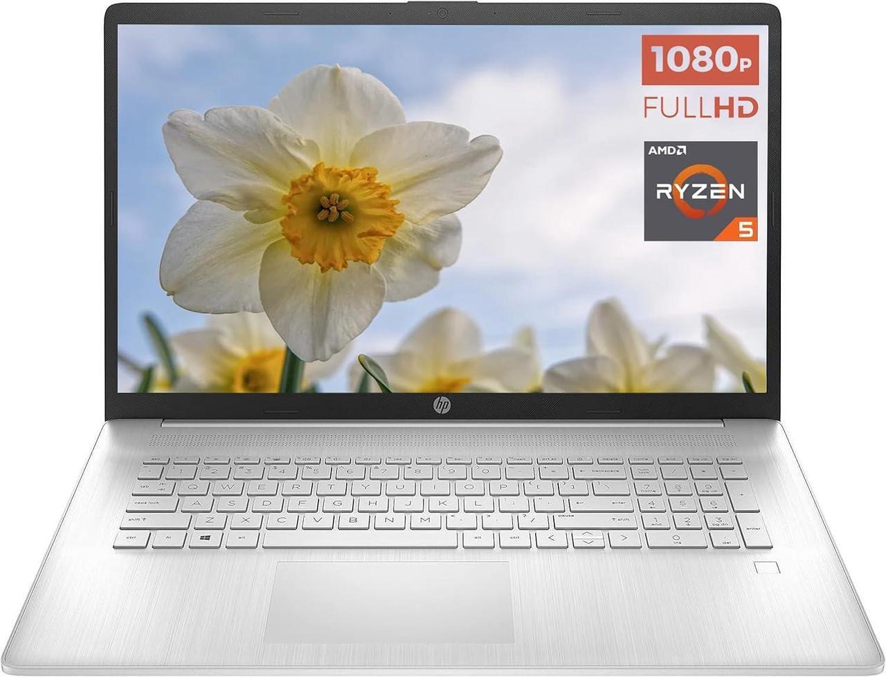 Main image of HP 17.3 FHD Laptop - AMD Ryzen 5 7430U - AMD Radeon Graphics - 32 GB RAM,512 GB PCIe SSD - Windows 11 Pro