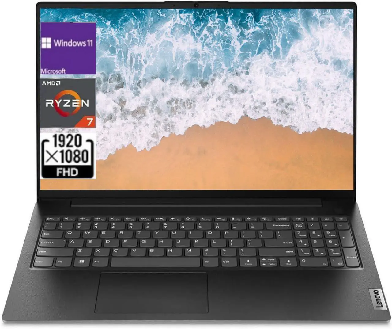 Main image of Lenovo V15 15.6 FHD Business Laptop - AMD Ryzen 7 7730U - 24 GB RAM - 2 TB PCIe SSD - WiFi6 and Bluetooth 5.2 - Win 11 Pro
