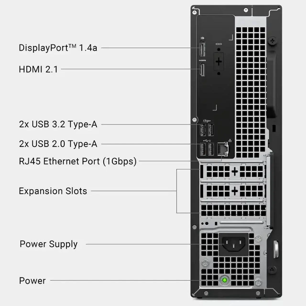 Alt view image 4 of 5 - Dell Ecs1250 Slim Desktop - Intel Core Ultra 7 265 Processor - Intel UHD Graphics - 16 GB DDR5 RAM,1 TB PCIe SSD - Windows 11 Pro
