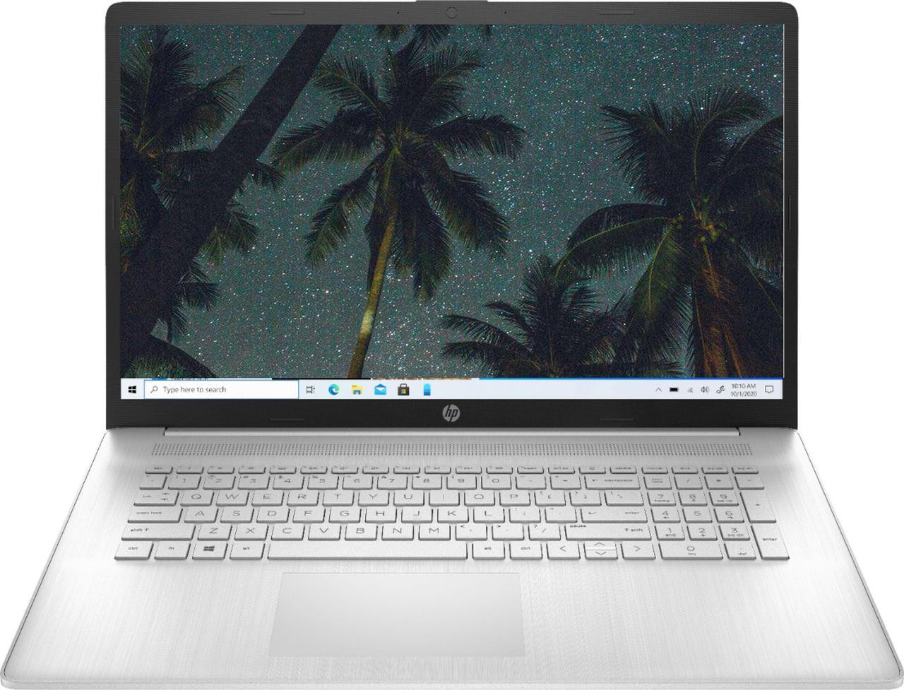 New HP 17.3" HD+ 1600 x 900 Intel core i3-1115G4 4.1 GHz 8GB RAM 1TB HDD Windows 10 Pro Silver