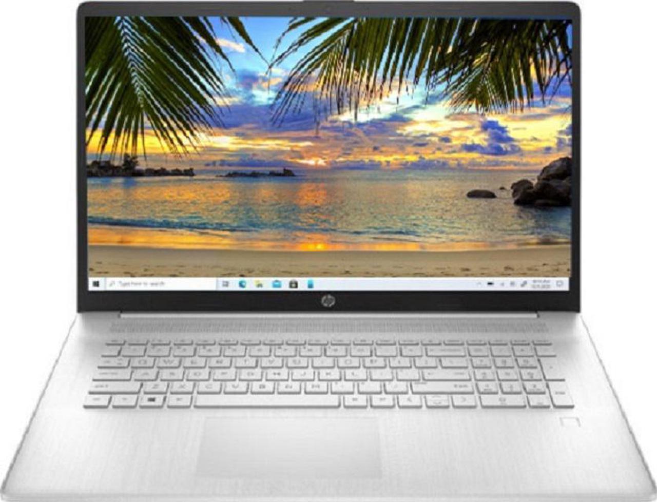 New HP 17.3" FHD  AMD Ryzen 5 5500U 8GB RAM 256GB SSD Silver Fingerprint reader Windows 10 Pro