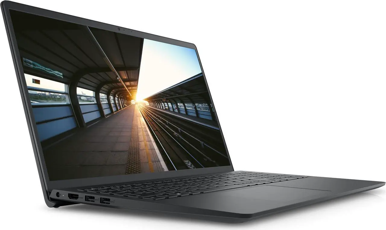 Alt view image 3 of 7 - New Dell 15.6" HD Intel Celeron N4020 Processor 12GB DDR4 Memory 256GB SSD 1TB HDD Windows 10 Pro Black