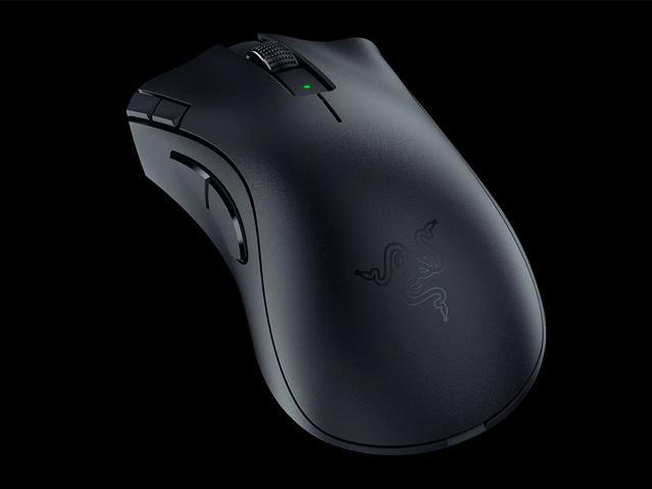 Alt view image 7 of 12 - Razer DeathAdder V2 X Hyperspeed: Award-Winning Ergonomic Design - Ultra-Fast Hyperspeed Wireless - 235hr Battery Life - 7 Programmable Buttons - Gen 2 Mechanical Switches - 5G 14K DPI Optical Sensor