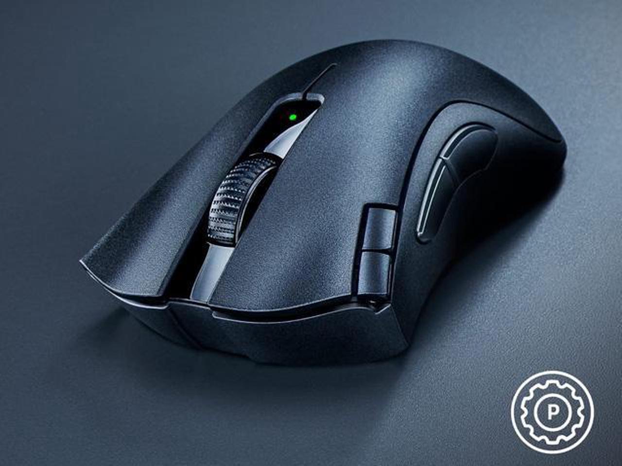Alt view image 6 of 12 - Razer DeathAdder V2 X Hyperspeed: Award-Winning Ergonomic Design - Ultra-Fast Hyperspeed Wireless - 235hr Battery Life - 7 Programmable Buttons - Gen 2 Mechanical Switches - 5G 14K DPI Optical Sensor