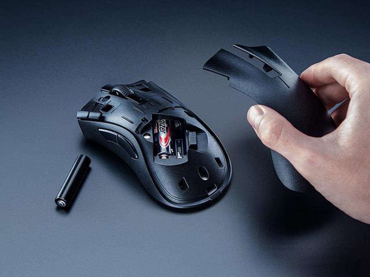 Alt view image 4 of 12 - Razer DeathAdder V2 X Hyperspeed: Award-Winning Ergonomic Design - Ultra-Fast Hyperspeed Wireless - 235hr Battery Life - 7 Programmable Buttons - Gen 2 Mechanical Switches - 5G 14K DPI Optical Sensor