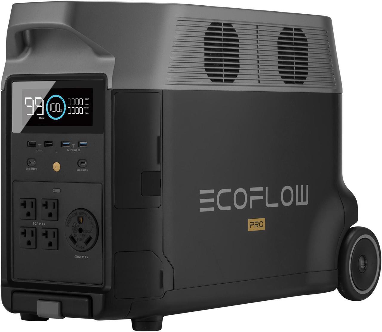 Main image of EcoFlow DELTA Pro Portable Power Station 3600Wh Capacity,Solar Generator,3600W AC Output for Outdoor Camping,Home Backup,Emergency,RV,off-Grid